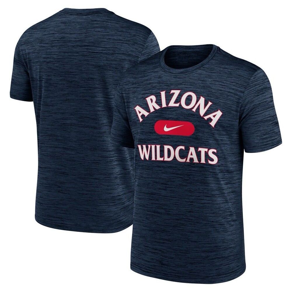 Nike Men L Arizona Wildcats Arch Stack Velocity Dri-FIT Shirt Navy Blue NWOT
